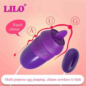 Sex Toy Electric Massagers Toys Masager Massager Lilo USB Vibrerend ei Volwassen producten vrouwelijk Mute sterke vibratie dubbele vibrator speelgoed voor NJF2