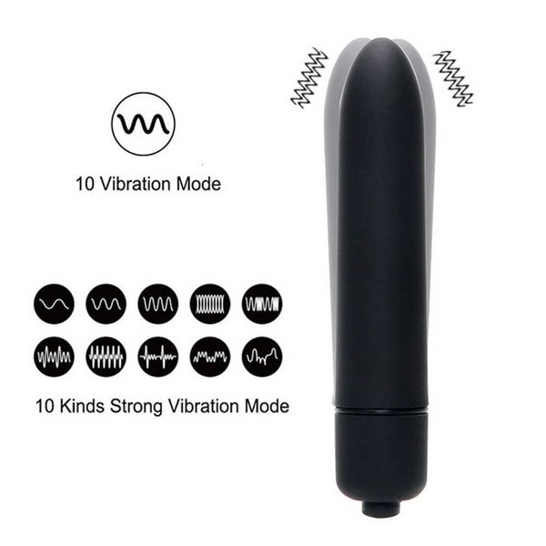 Juguete sexual Masajeador de cuerpo completo Vibrador 10 velocidades Vibración Estimulación del clítoris Juguete para adultos Salto vibrante Huevo de amor Mini bala Punto G Vagina para 5VOJ