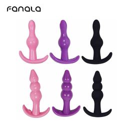 Seksspeelgoed full body massager vibrator fanala siliconen anale kralen plug vaginale g-spot voor vrouwen paar kogel masturbatie speelgoed em0c