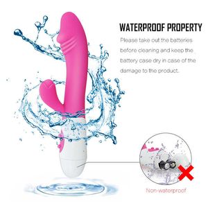 Sex Toy G Spot Dildo Rabbit Vibrator voor vrouwen Dual Vibration Siliconen waterdichte vrouwelijke vagina clitoris Anal Massager Toys Shop KD1R 2lyy
