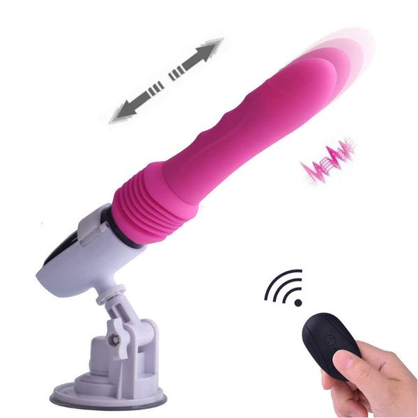 machine à pistolet jouet sexuel chargement USB entièrement automatique télescopique 45 mm3 vitesse 10 fréquences dispositif de masturbation féminine I de nouveau pompage et insertion