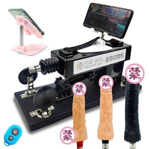 Sex Toy Gun Machine pour femme automatique tirant et insérant un masturbateur électrique télescopique super grand et épais faux pénis produits pour adultes