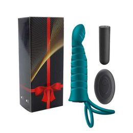 Sex Toy Masseur 10 Fréquence Double Pénétration Plug Anal Gode Fesses Vibrateur pour Hommes Sangle sur Pénis Vagin Sex toy Jouets Couples