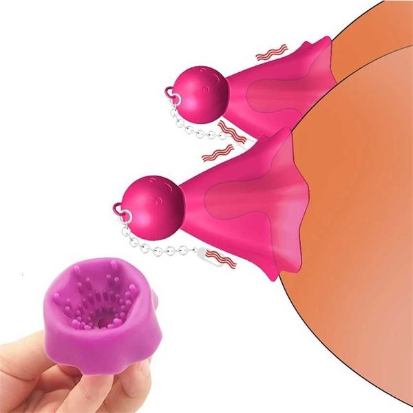 Masajeador de juguetes sexuales 10 modos Pinza para pezones Vibrador Clip de ventosa Estimulador de senos Estimulación de vagina Juguetes para adultos para mujeres Bdsm g Spot y Shop