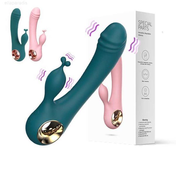 Sex toy Massager 10 velocidades Adulto 18 Consolador femenino Conejo Vibrador Juguetes para mujeres Masajeador anal vaginal Punto G Estimulación del clítoris Masturbación