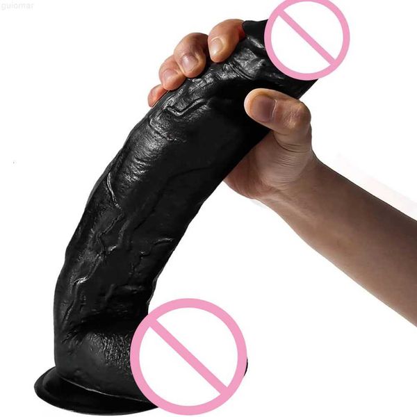 Sex Toy Masseur 11 Pouces Énorme Gode Réaliste Silicone Pénis Dong avec Ventouse Sensation de Peau pour Femmes Masturbation Anal Toyss Adultes