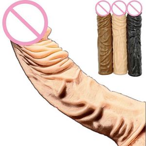 Sex Toy Massager 2 -maat herbruikbare extender penis mouw siliconen dildo voor mannen vertraging ejaculatie pik ring intieme goederen
