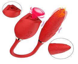 Seksspeeltje Stimulator 2022 Nieuwe Clitoris Volwassen Vrouwelijke Sex Rose Rood Gspot Verwarming Vibrator Siliconen Likken Tepel Zuigen5903832