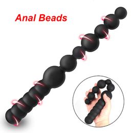 Juguete sexual masajeador de 24-45mm, cuentas anales para mujeres, bolas vaginales, tapón Anal para hombres, consoladores largos, juguetes femeninos, juegos para adultos