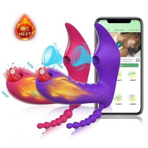 Sex Toy Masseur 3 en 1 Bluetooth App Gode Vibromasseur Femme Télécommande Sans Fil Sucker Clitoris Stimulateur pour Femmes Couple Adulte 18