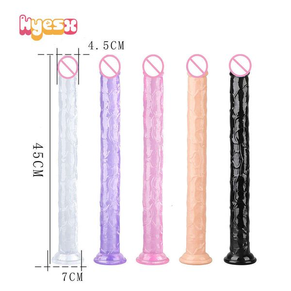 Sex Toy masseur 45 cm de Long Plug Anal gode doux Tpe pénis Buttplug avec ventouse Prostate adulte femme vagin jouets pour femme hommes Gay