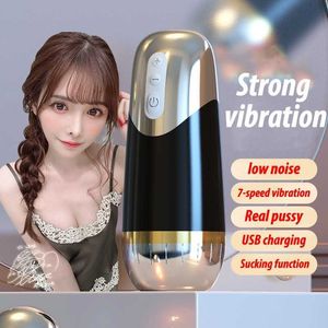 Sex toy masseur 7 Vitesse Vibration Masturbation Masculine Avion Coupe Jouets Pour Hommes Vraie Femme Intercourse Vaginal Artificielle Sex toy Fournitures