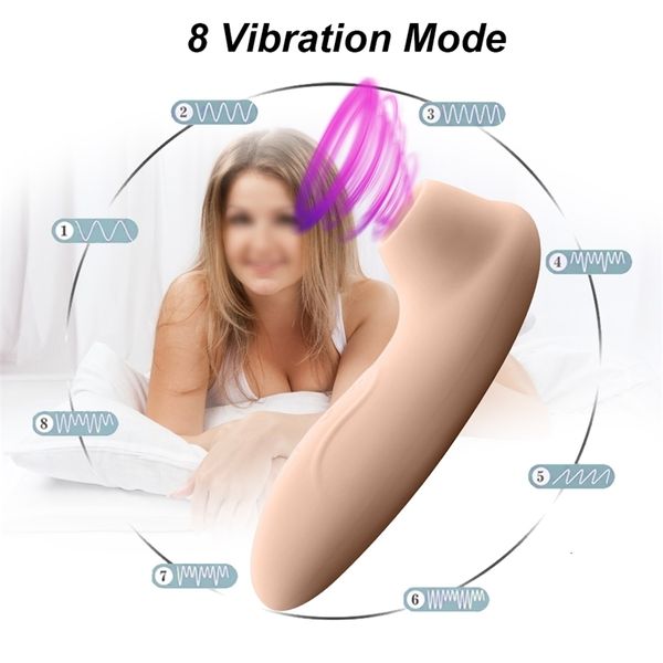 Juguete sexual masajeador 8 modos vibrador de succión de clítoris succionador de clítoris femenino estimulador de vacío mujeres masturbándose orgasmo rápido consolador Juguetes