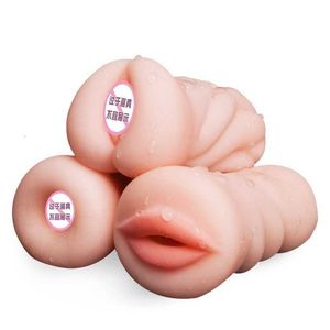 Seksspeeltje Massager A30 Mannelijke Masturbator Volwassen voor Mannen Realistisch Deep Throat Siliconen Fake Vagina Mond Anale Erotische Orale Masturberen Cup