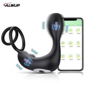 Sekspeelgoed Massager Volwassen Massager Male prostaat Bluetooth App Vibrators voor mannen Masturbator Anal Butt Plug Goods Products Volwassenen 18