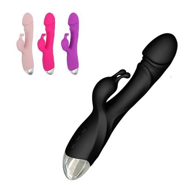Sex Toy Masseur Adulte Masseur Lapin Vibromasseurs Vagin g Spot Clitoris Mamelon Double Stimulateur Dildo Boutique pour Femmes Masturbateurs Féminins