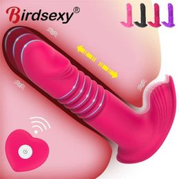 Seksspeeltje stimulator Volwassen stimulator Externe vibrator voor vrouwen Draagbare dildo Automatische roterende vaginamassage G-spot Clitoris Stimulator Masturbator Sexy speelgoed Vrouwelijk