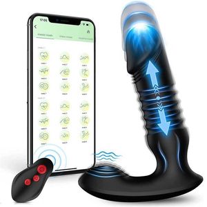 Sex toy masseur mise à niveau vibrant prostate poussée stimulateur du point G 7 Modes App télécommande godemichet anal marchandises pour jouets sexuels hommes femmes
