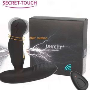 Sex Toy Massager Adult Massager Wireless Electric Shock Prostaat Vibrators Remote Control Anale vibrator Dildo's voor vrouwen 360 spinspeelgoed 18