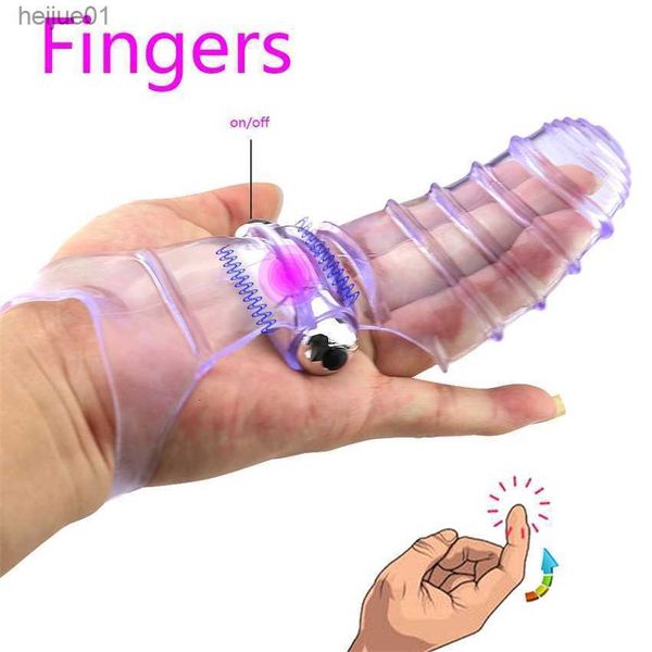 Sex Toy Massager Produits pour adultes Finger Vibrating Sleeve G-spot Vibrator Tongue Licking Silicone Female Masturbator Massage Stick Shop 18 L230518