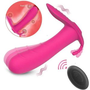 Sex Spielzeug Massagegerät Erwachsene Drahtlose Fernbedienung Höschen Vibrator für Frau Unsichtbare Tragbare g-punkt Klitoris Stimulieren Anal Plug