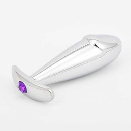 Jouet sexuel masseur Plug Anal gode en acier inoxydable stimulateur de fesses détachable pour Gay/femmes masturbateur adulte