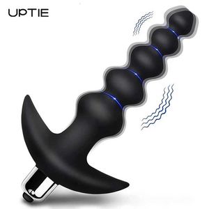 Sekspeelgoed Massager Anale plug vibrator kralen mannen prostaat massager Buttplug zachte siliconen grote kont goed voor volwassenen voor man vrouw