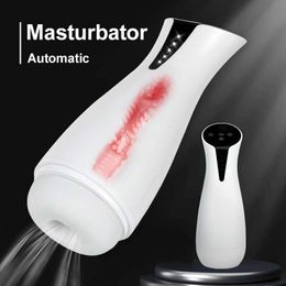 Speelgoed Stimulator Automatische Zuigen Verwarming Kunstkut Cup Zuigen Vagina Vibrator Speelgoed voor Man Mannen Masturbatie Masturbatie seksspeeltje Goederen