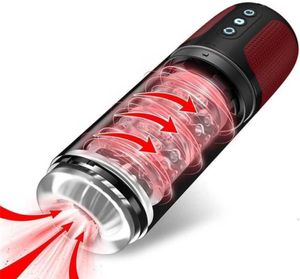 Masseur de jouets sexuels Automatique tasse masturbatrice mâle entièrement imperméable avec 7 rotation à l'aspirateur modes d'aspiration pour adultes toys fo8352298