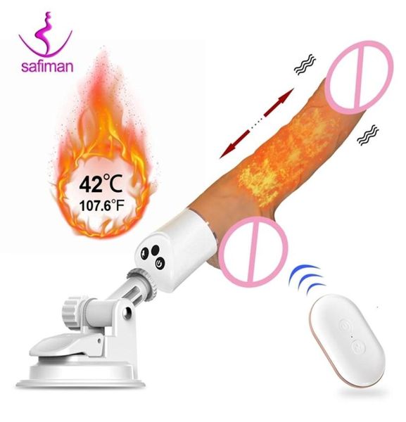 Sex Toy Massager Automatic Empujer consolador G Spot Vibrator con juguetes de taza de succión para mujeres Vibrador anal de la mano para adultos Orgasmo2807933149