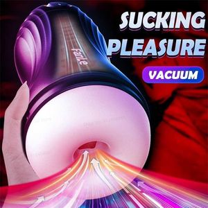 Sex Toy Masseur Automatique Aspirateur Jouets pour Hommes Masturbation Tasse Réaliste Vagin Vibrateur Chatte Mâle Fellation Simulateur 18