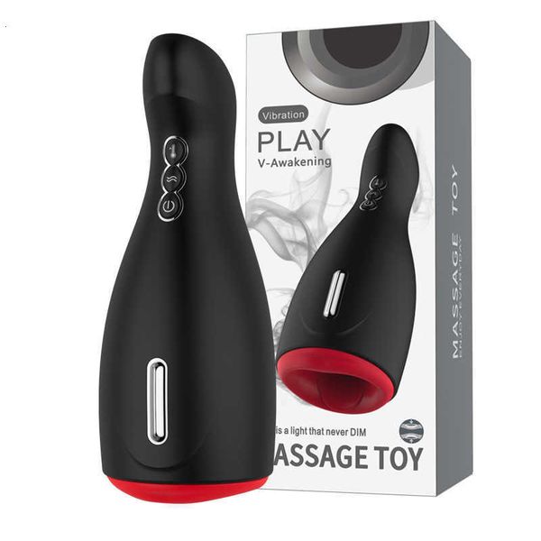 Juguete sexual masajeador AYY Cool Knight Air Cup calentamiento completamente automático masturbación masculina Ding ejercicio boca productos sexuales