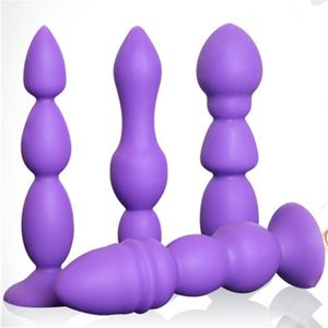 Seksspeeltje stimulator Achtertuin anale plug g-spot stimulatie lange trekkralen in de mensheid benodigdheden hoogtepunt vrouwelijk mannelijk masturbatieapparaat vergroten grootte