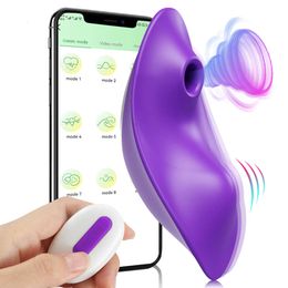Juguete sexual masajeador aplicación Bluetooth 2 en 1 vibrador de succión para mujeres Control remoto portátil estimulador de clítoris juguete adultos parejas