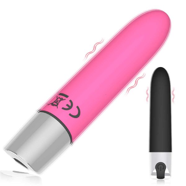 Juguete sexual masajeador de carga mini punta bala huevo saltador masturbación femenina masaje lápiz labial vibrador suministros para adultos