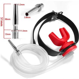 Seksspeeltje Stimulator Kuisheidskatheter Urinoir Flow Siliconen Mondplug Urethrale Cock Apparaten Bondage Fetish Slave Bdsm Volwassen Spelletjes Speelgoed