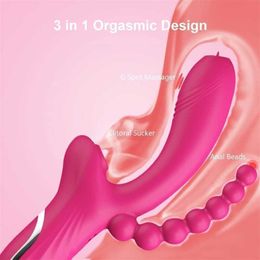 Seksspeeltje Massager Clit Sucker Vibrator Anale Clitoris Stimulator Vibrerende Dildo Sexy voor Vrouwen Massage Multifunctionele Masturbatie