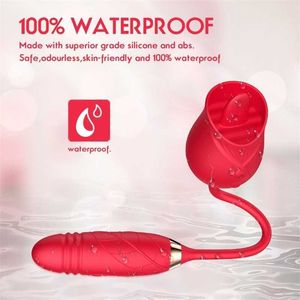 Juguete sexual masajeador de succión de clítoris, vibrador para mujeres, succionador de clítoris, vacío, lengua Oral, lamiendo con consolador, juguetes de huevo vibrantes