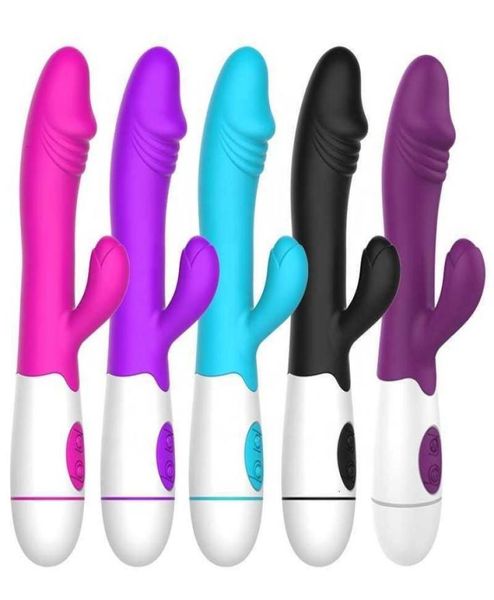 Sex Toy Massager Factory Good Gspot Rabbit Vibrator 30 Velocidades Modelos de vibración Mujeres consolador de juguete Ual Toys7509003