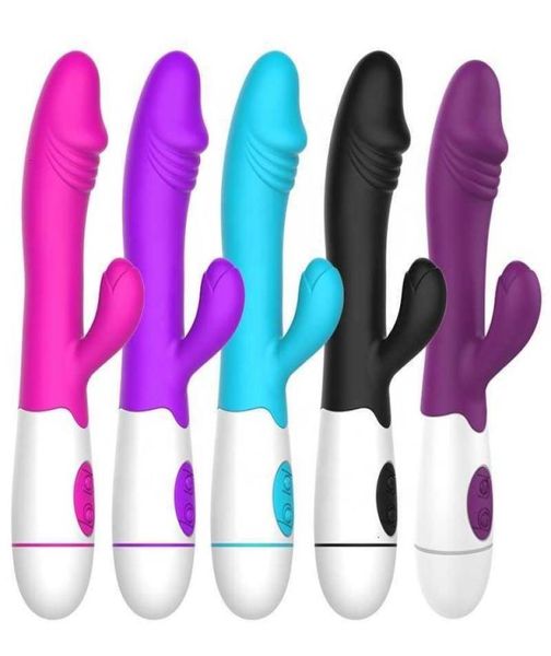 Juguete sexual Masajeador Fábrica Buen Gspot Conejo Vibrador 30 Velocidades Modelos de vibración Mujeres Juguete Consolador Adulto Ual Toys7252599