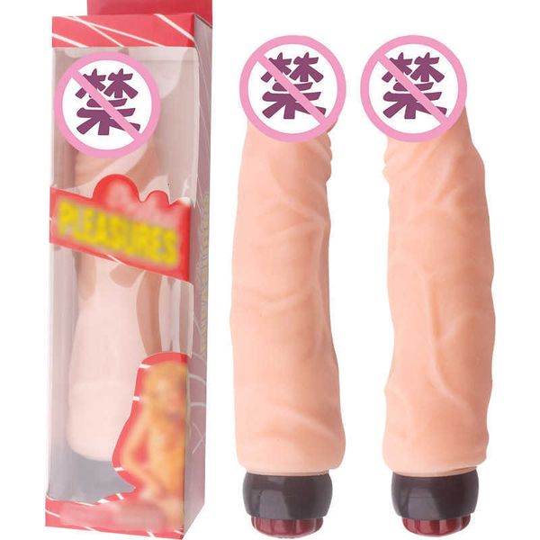 Sex toy masseur dispositif de masturbation féminine couleur chair vibration unique faux pénis bâton vibrant massage produits pour adultes chauds