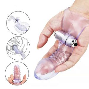 Seksspeeltje Stimulator Vinger Vibrator Penis Sleeve g Spot Clitoris Stimulator Vagina Orgasme Clit Climax Massage Producten Speelgoed voor Vrouwen