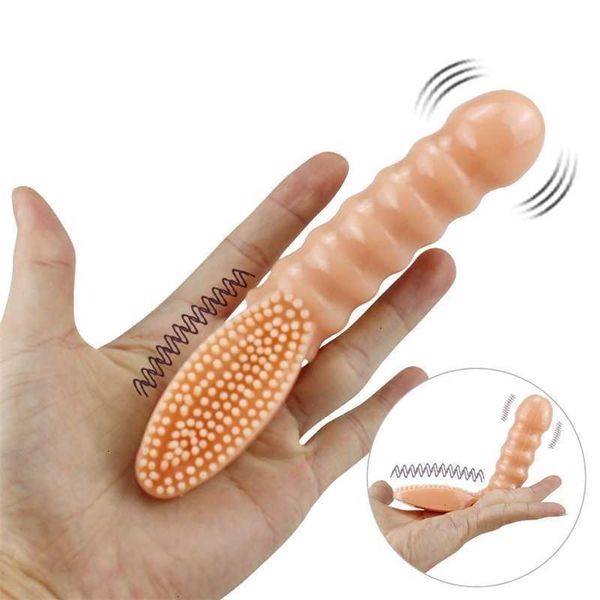 Vibradores de dedo masajeadores de juguetes sexuales para mujer estimulación del clítoris cepillo manga consolador vibrador g Spot Shop