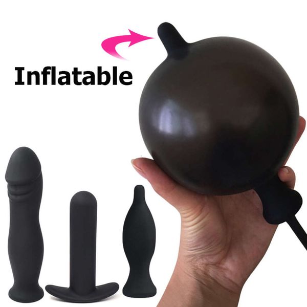 Jouet sexuel masseur gonflable Plug Anal Anus gode pompe fesses Massage de la Prostate vagin stimuler Extender jouets pour femme
