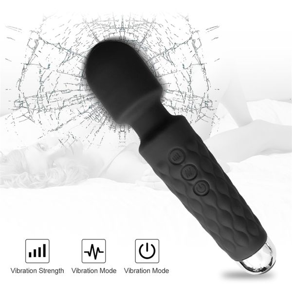 Masajeador de juguetes sexuales, vibrador de palo mágico Av potente y grande para mujeres, estimulador de clítoris, carga USB, productos de juguetes femeninos vibrantes para adultos 18