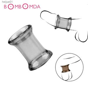 Sex Toy Masseur Mâle Pénis Scrotum Anneau Doux Flexible Tpe Cock Anneaux Éjaculation Retard Transparent Jouets Produits Pour Adultes pour Hommes L230518