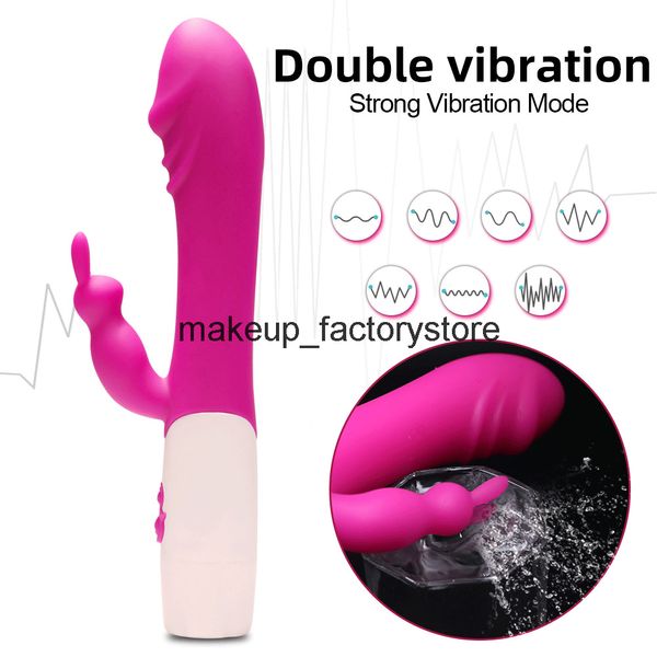 sex toy masseur massage lapin chaud vibrateur double stimulateur gspot gode av baguette clitoris masseur jouets sexuels pour femmes produits pour adultes nlp4