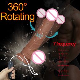 Seksspeeltje stimulator Massage 7/8 Inch strapon dildo realistische penis vibrator zuignap lul voor vrouwen grote fallus Phalos roterende faloimitator speelgoed