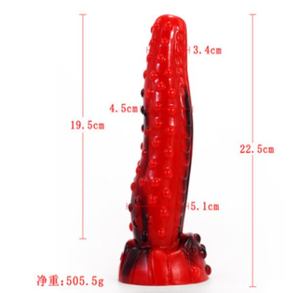 Sex Toy Massager Masaje Anal Plug 19,5 cm Profundidad de inserción Juguetes sexuales para adultos para pareja Expansión del ano Masturbación Tigre Consolador vaginal 2HO6