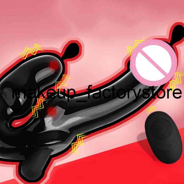 Sex Toy Massager Masaje Doble Penetración Masajeador de Próstata Consolador Vibrador para Hombres Control Remoto Falo Juguetes Sexuales Anales para Mujeres Producto de Ano